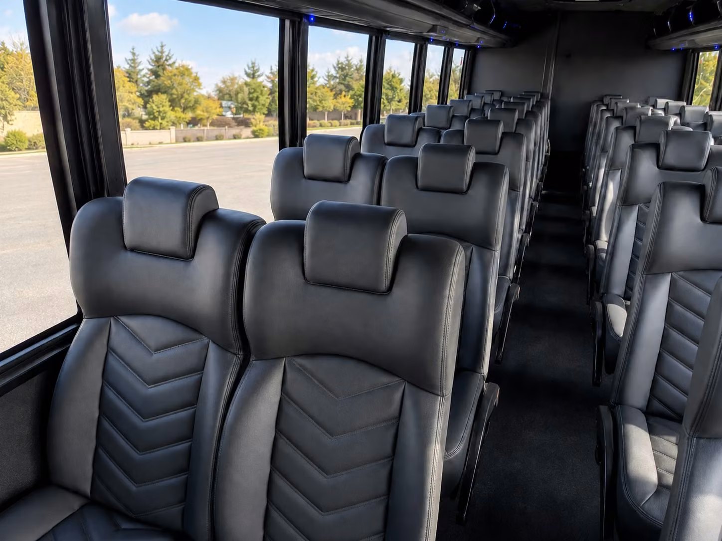 15 passenger minibus interior