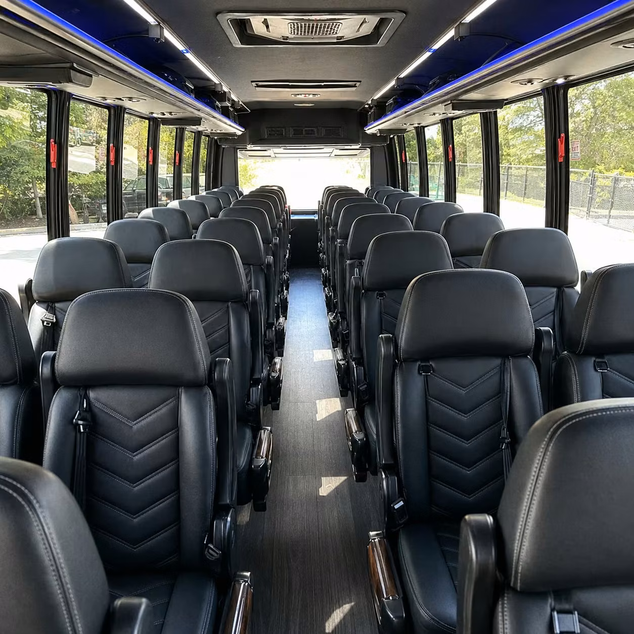 25 passenger minibus interior