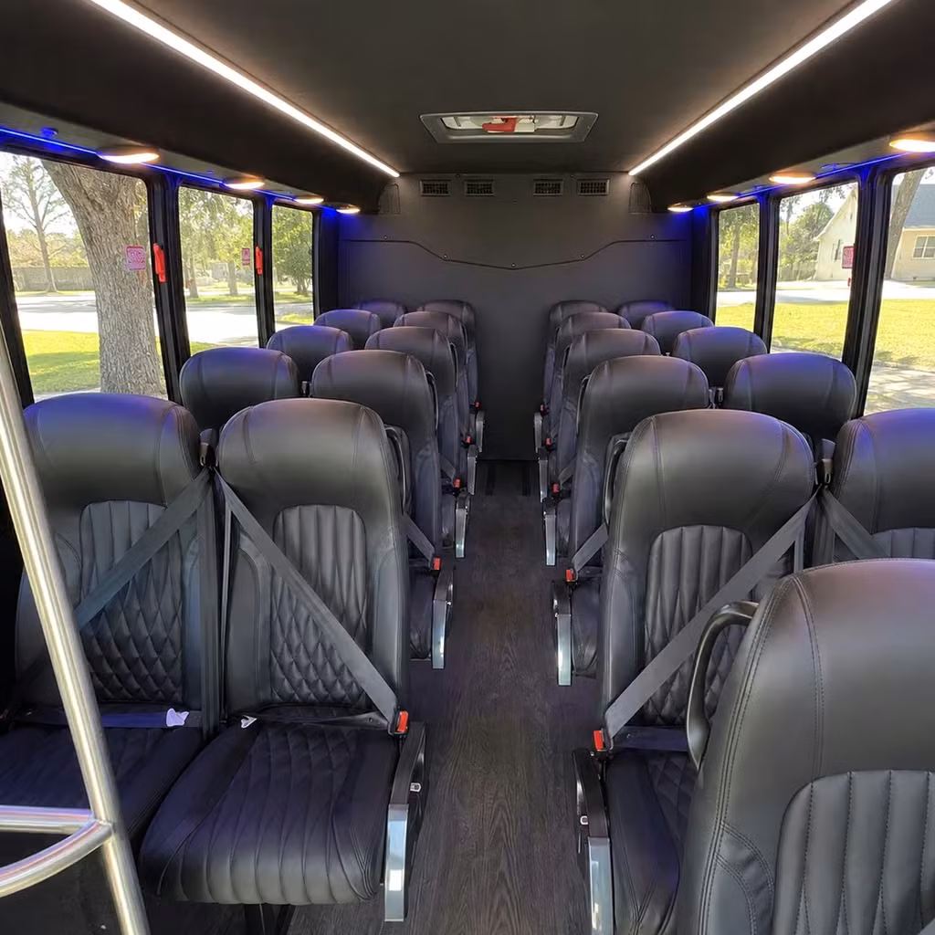 28 passenger minibus interior
