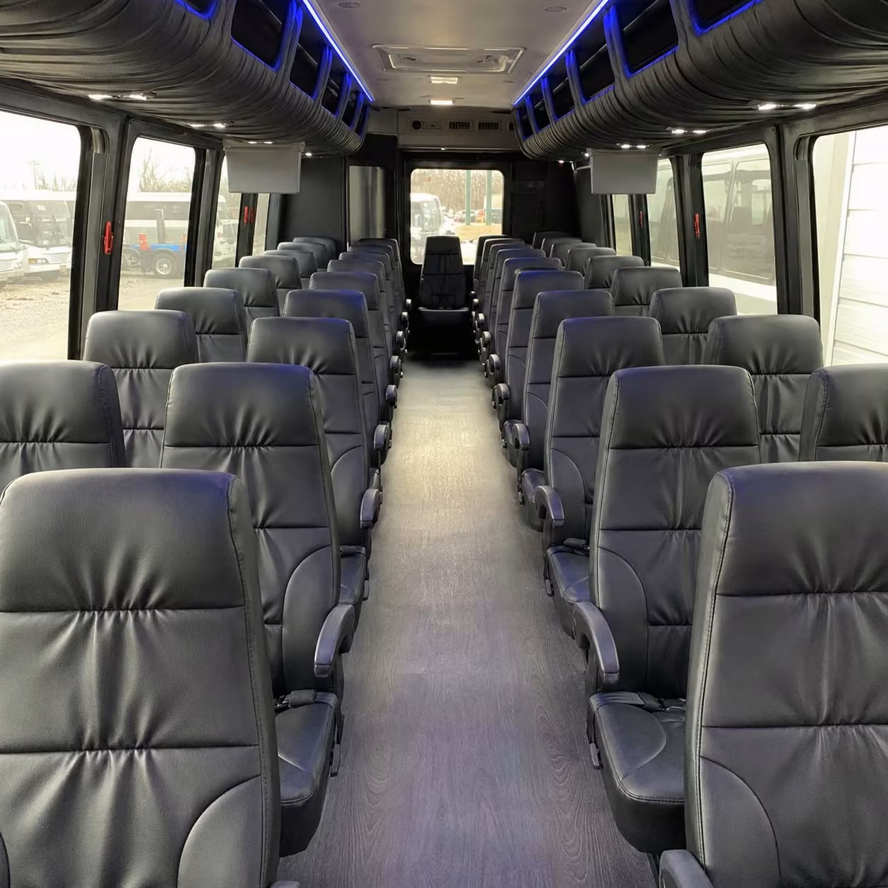 30 passenger minibus inside