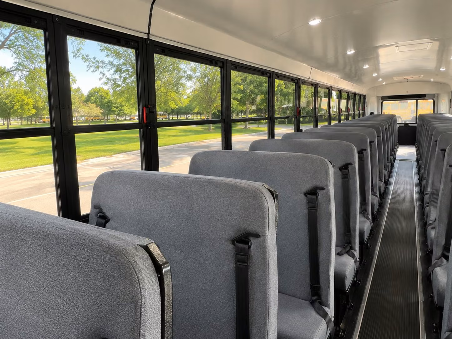 school bus inside