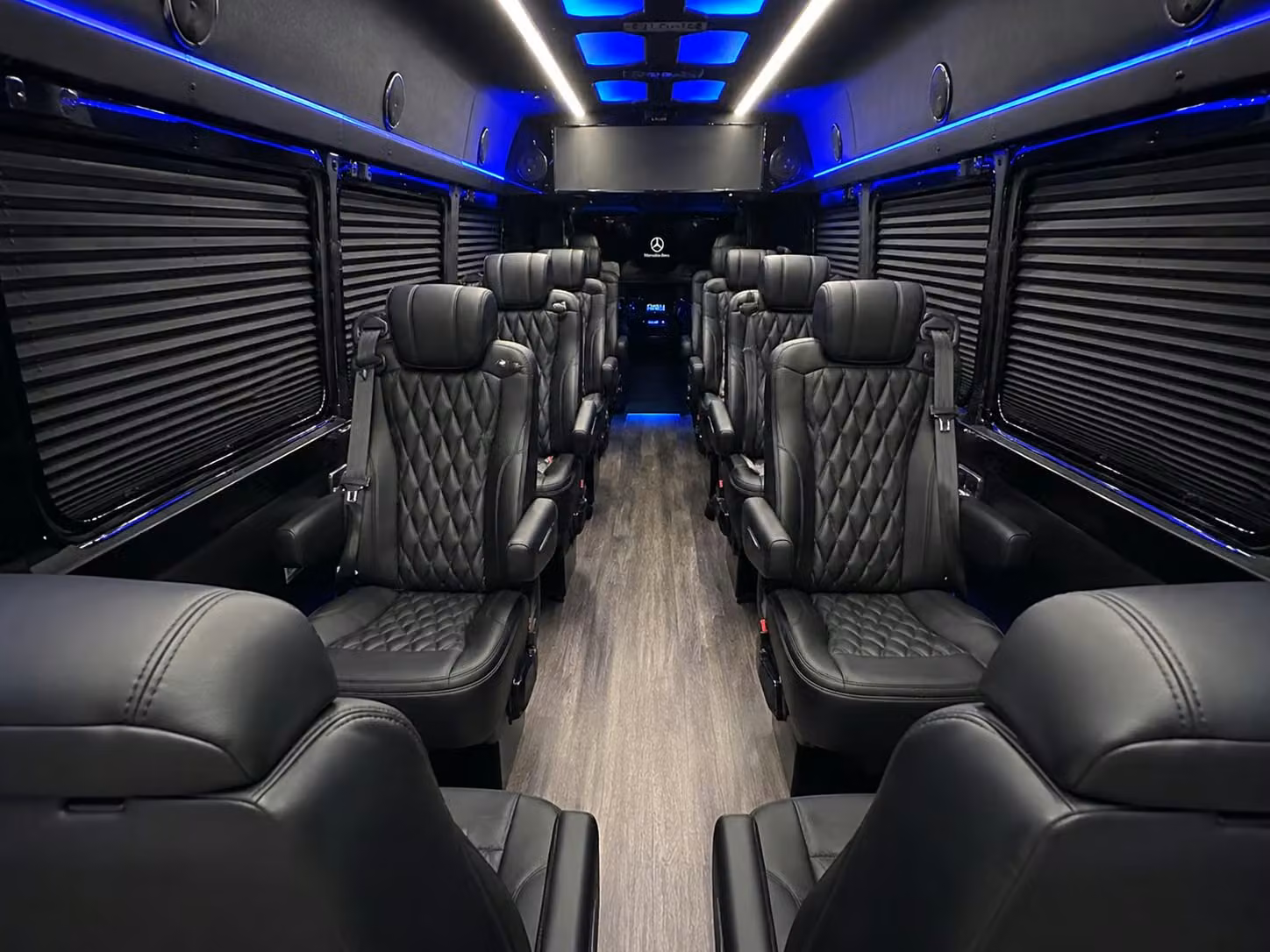 sprinter van with driver inside